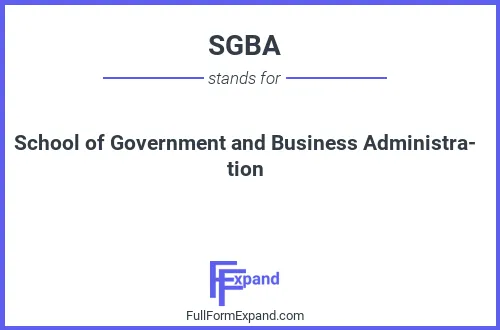 Full form of SGBA