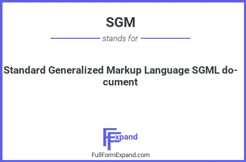 Full form of SGM