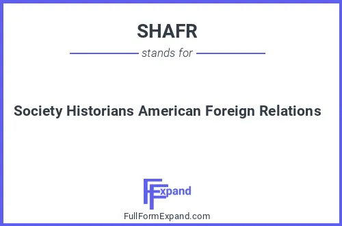 Full form of SHAFR