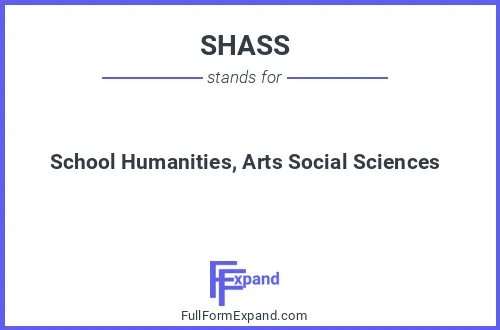 Full form of SHASS