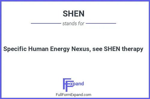 Full form of SHEN