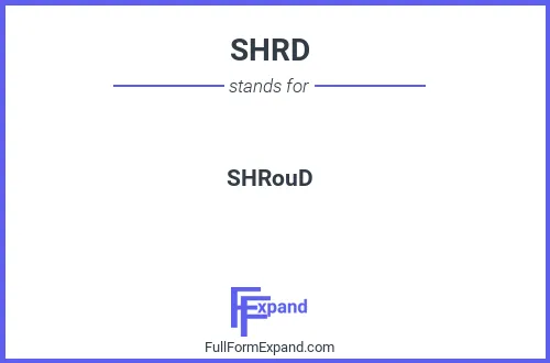 Full form of SHRD