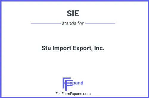 Full form of SIE
