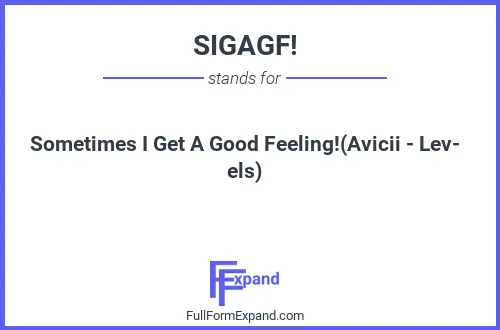 Full form of SIGAGF!