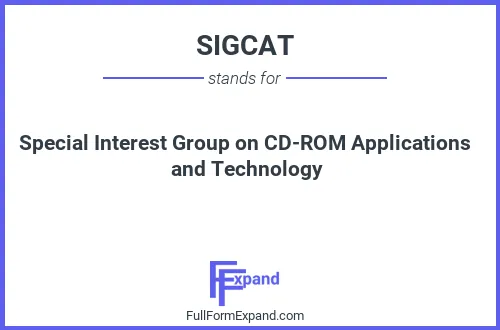 Full form of SIGCAT