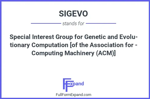 Full form of SIGEVO