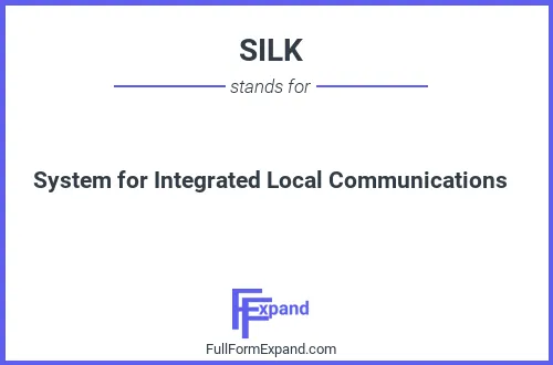 Full form of SILK