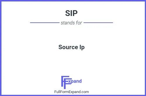 Full form of SIP