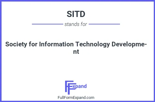 Full form of SITD