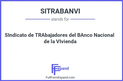 Full form of SITRABANVI