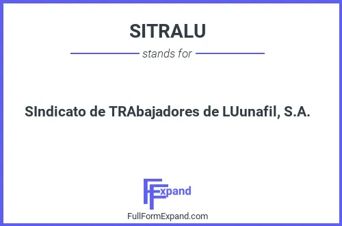 Full form of SITRALU