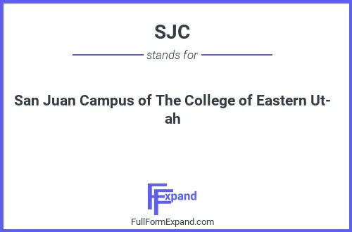 Full form of SJC