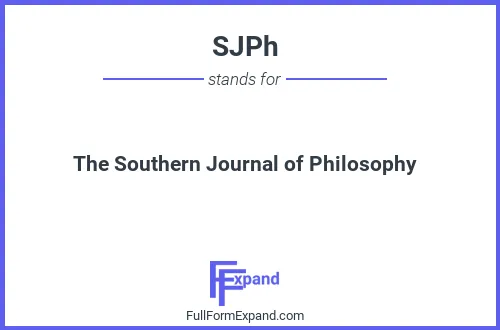 Full form of SJPh