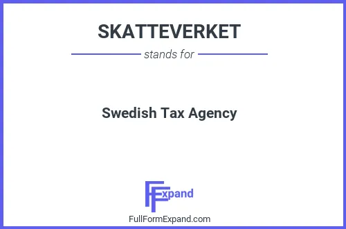 Full form of SKATTEVERKET