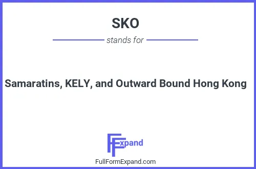 Full form of SKO