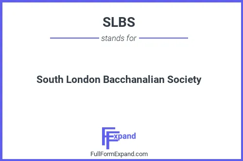 Full form of SLBS