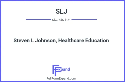 Full form of SLJ