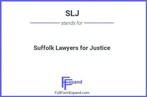 Full form of SLJ