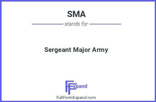 Full form of SMA