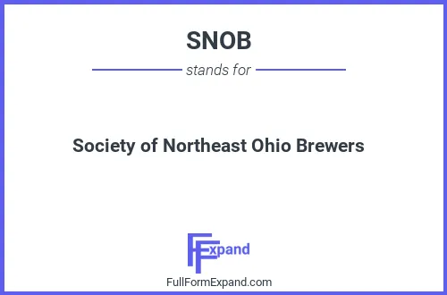 Full form of SNOB