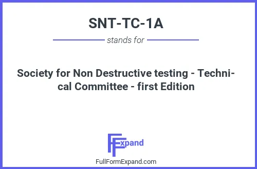 Full form of SNT-TC-1A