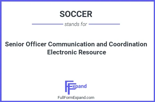 Full form of SOCCER