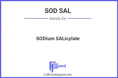 Full form of SOD SAL