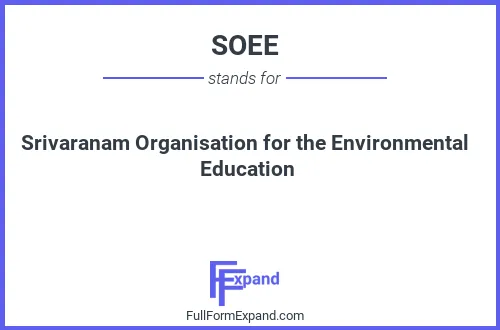 Full form of SOEE