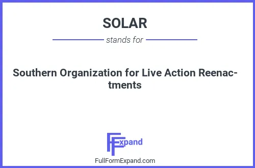 Full form of SOLAR