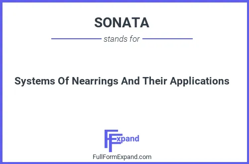 Full form of SONATA