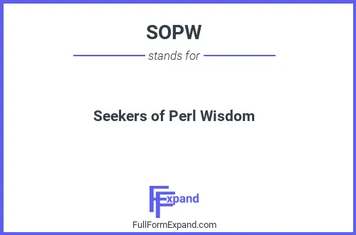 Full form of SOPW