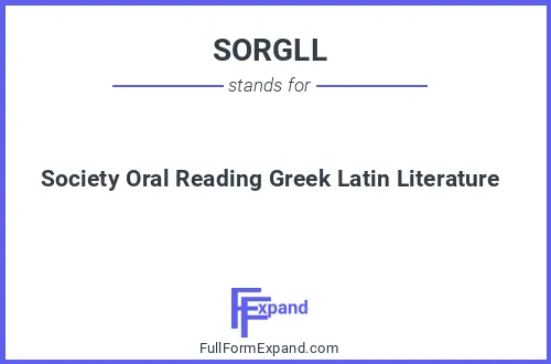 Full form of SORGLL