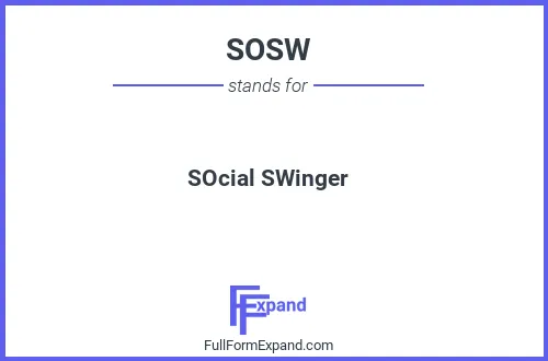 Full form of SOSW