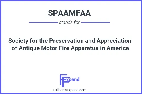 Full form of SPAAMFAA