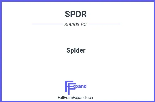 Full form of SPDR