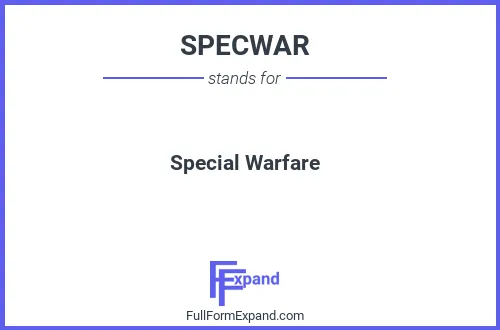 Full form of SPECWAR