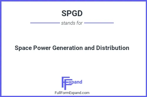 Full form of SPGD
