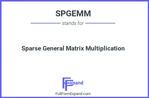 Full form of SPGEMM