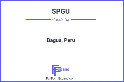 Full form of SPGU