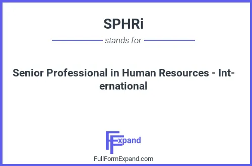Full form of SPHRi