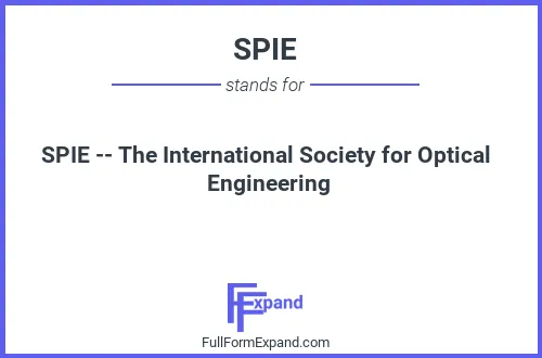 Full form of SPIE