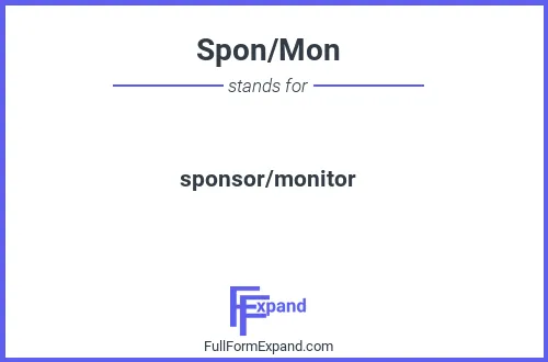 Full form of Spon/Mon