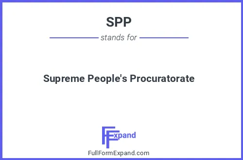Full form of SPP