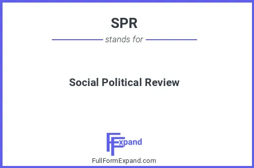 Full form of SPR