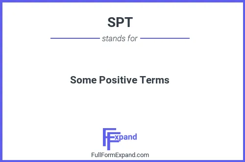 Full form of SPT