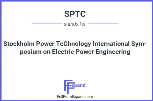 Full form of SPTC