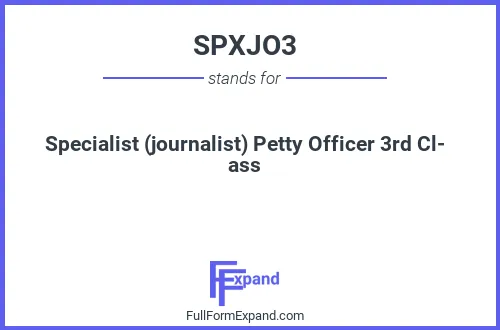 Full form of SPXJO3