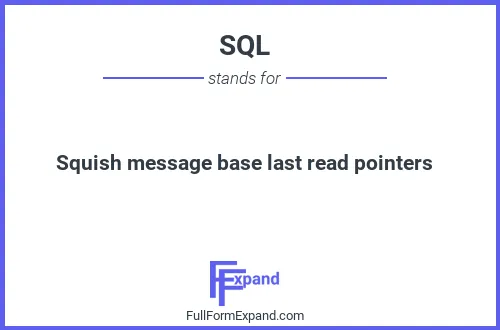 Full form of SQL