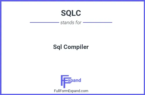 Full form of SQLC