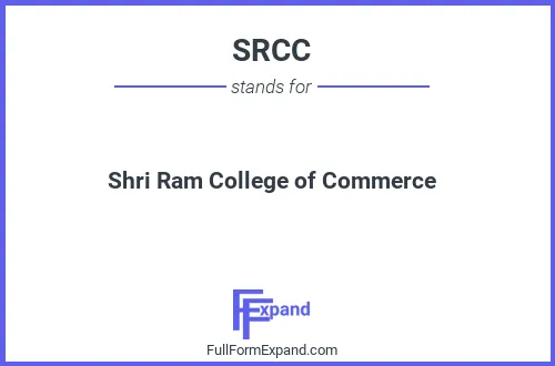 Full form of SRCC